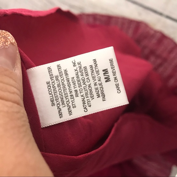 7) Ro & De Long Sleeve Polyester Mock Neck Lace Cold Shoulder Top Size Medium - Picture 11 of 11